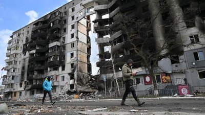 Знищена Бородянка з безпілотника (ВІДЕО)