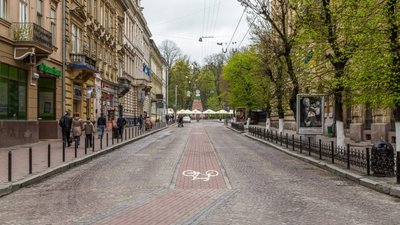 У  центрі Львова на тиждень перекрили  рух на вул. Січових Стрільців