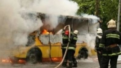 У Львові на Пасічній вщент згорів автобус
