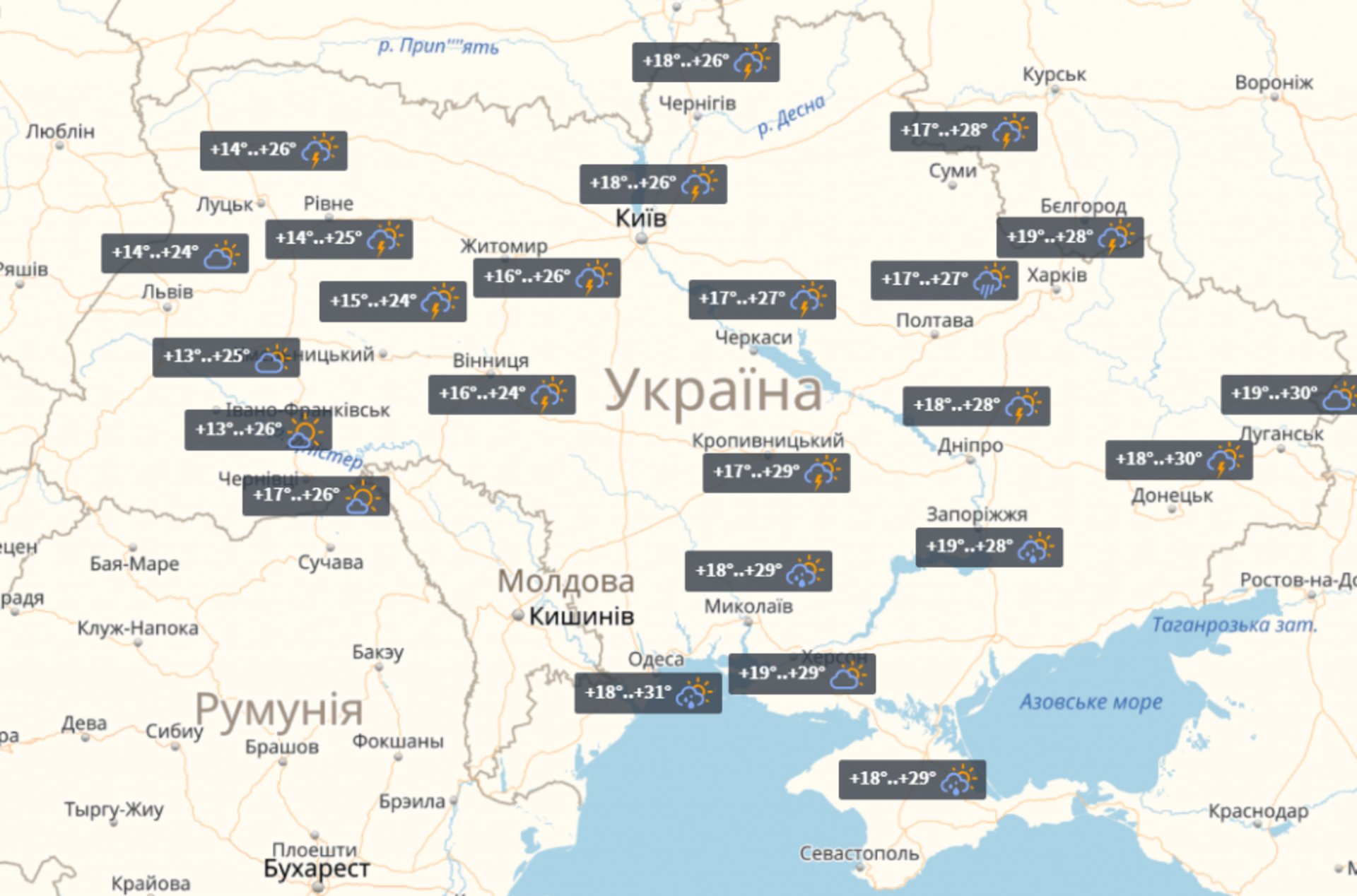 Прогноз на 21 липня