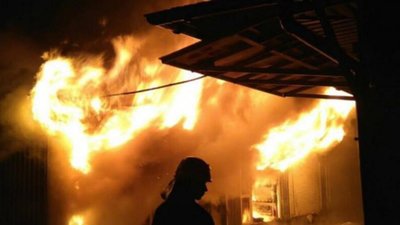 На Стрийщині горіла пилорама