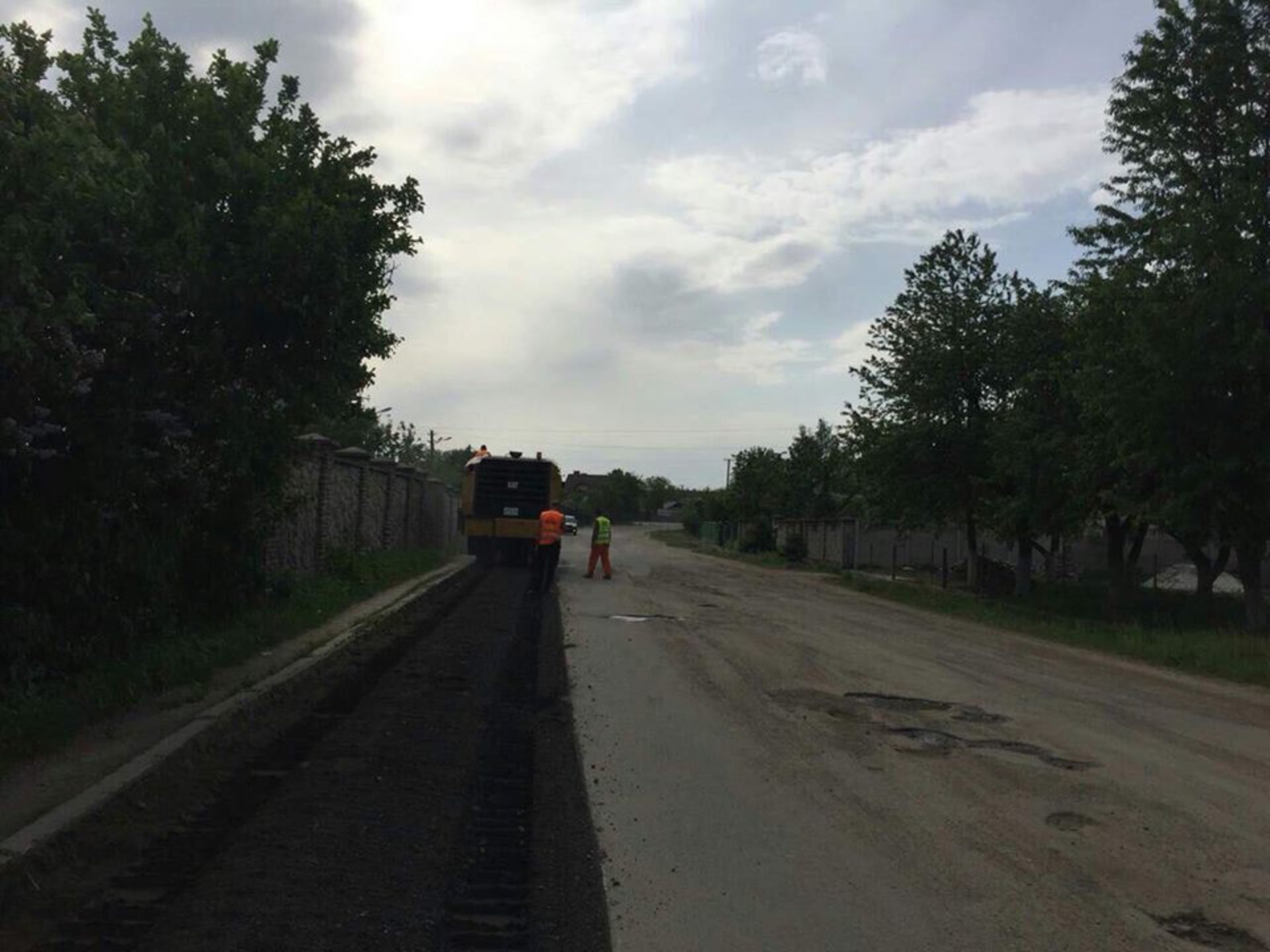 Ремонт дороги на Львівщині