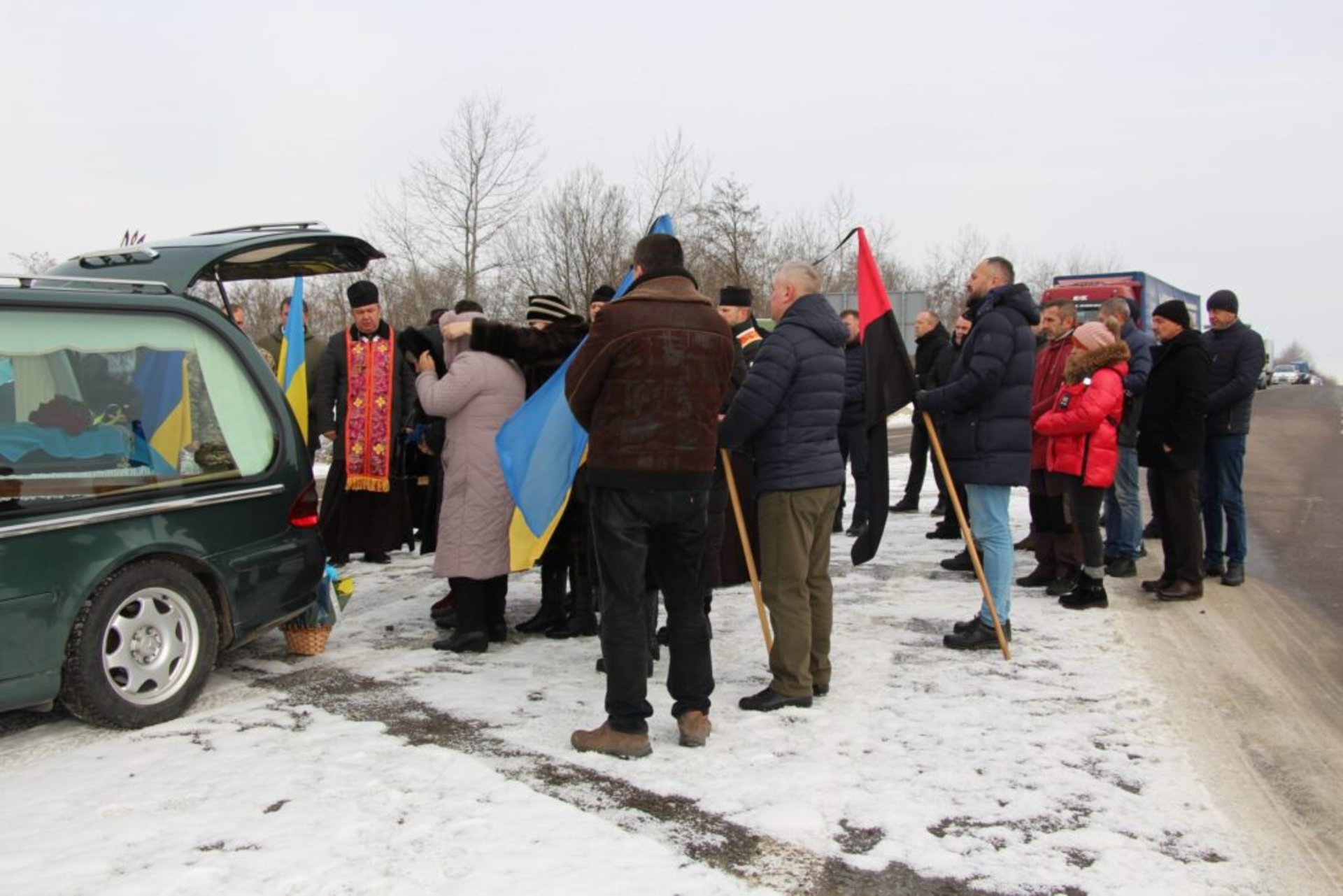 Дрогобицька громада зустріла загиблого Героя Миколу Гуняка