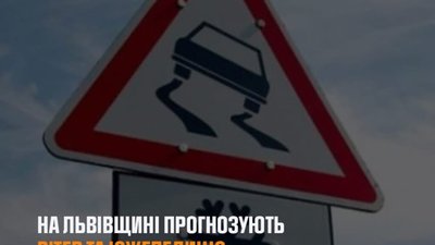 Будьте обережні: на Львівщині прогнозують пориви вітру та ожеледицю