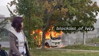 Зʼявились подробиці про пожежу маршрутки у Львові