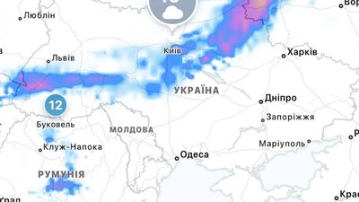В Україні очікуються грози