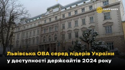 Львівська ОВА серед лідерів України у доступності держсайтів 2024 року
