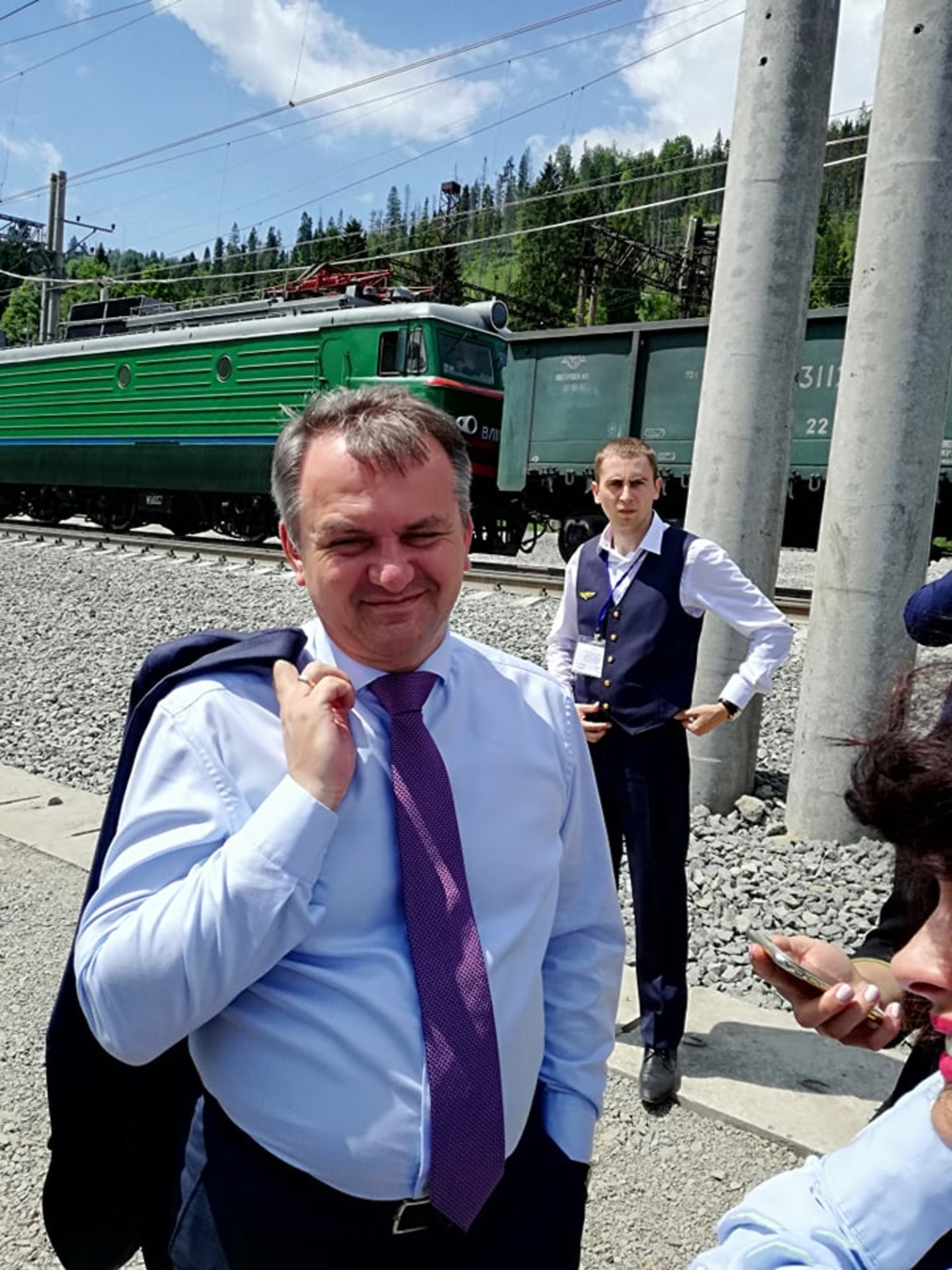 Відкриття Бескидського тунелю. Голова Львівської ОДА Олег Синютка