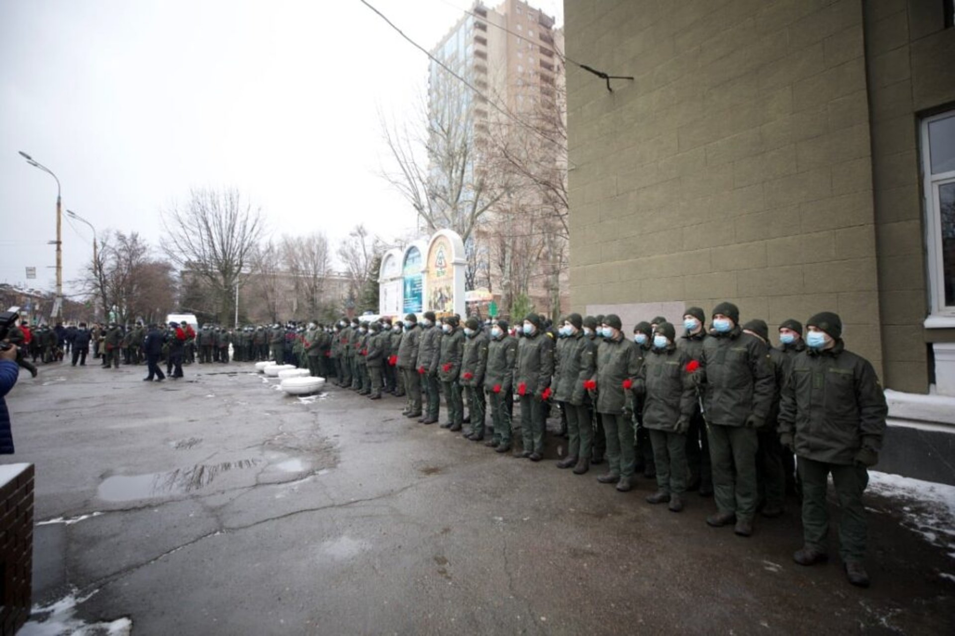У Дніпрі відбулась панахида за п'ятьма загиблими військовослужбовцями Національної гвардії України