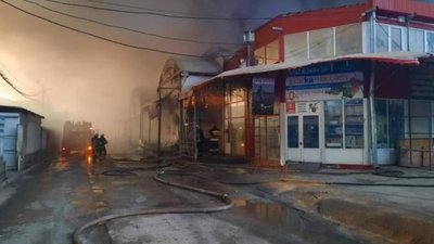 У Харкові горів найбільший ринок у східній Європі (ВІДЕО)