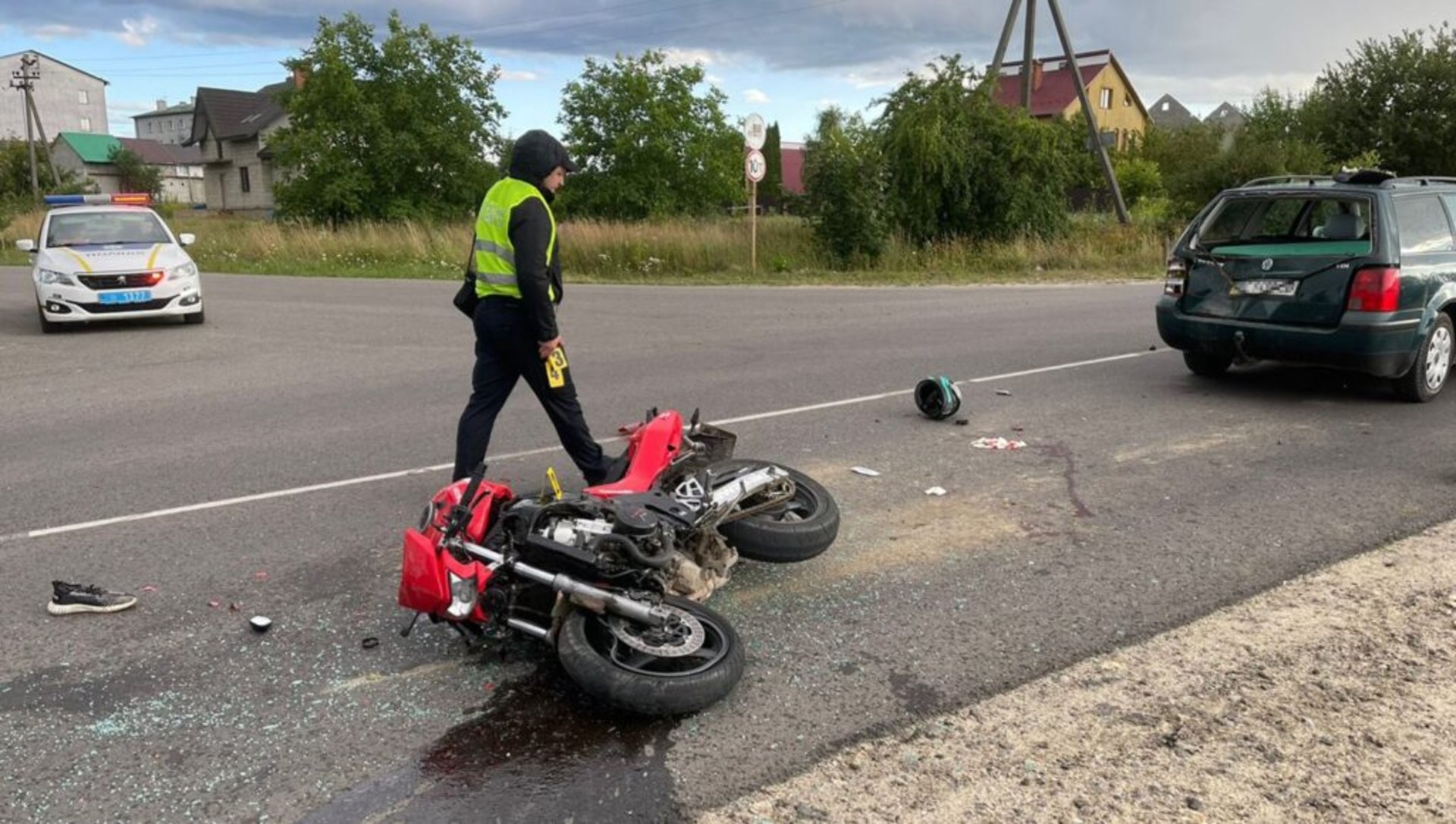 На Львівщині двоє мотоциклістів травмовані внаслідок ДТП