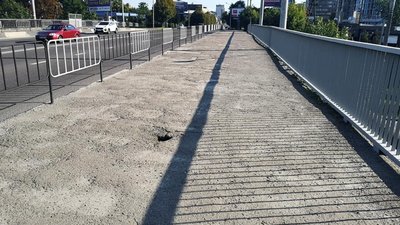 У Львові на вул. Стрийській провалився міст