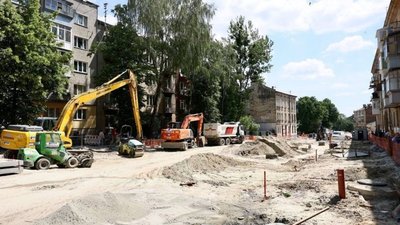 У Львові триває ремонт вулиці Шевченка