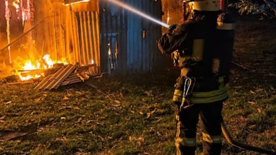 На Львівщині горів дерев’яний житловий будинок
