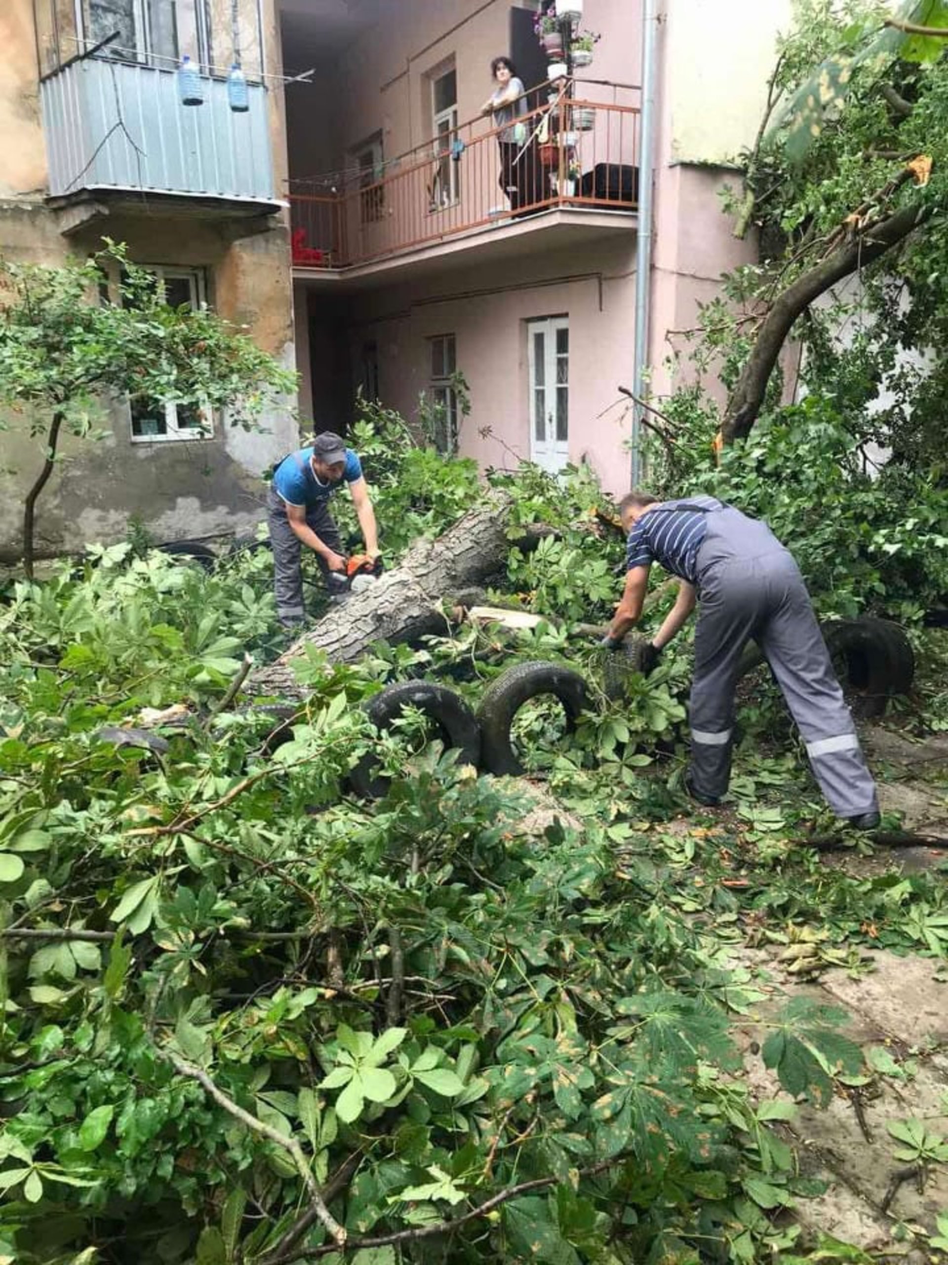 У Львові комунальні служби продовжують прибирати місто від наслідків негоди, фото ЛМР