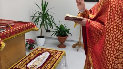 У каплиці Львівського онкоцентру освятили Плащаницю