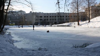 У Львові врятували школяра, який провалився в озеро на Погулянці