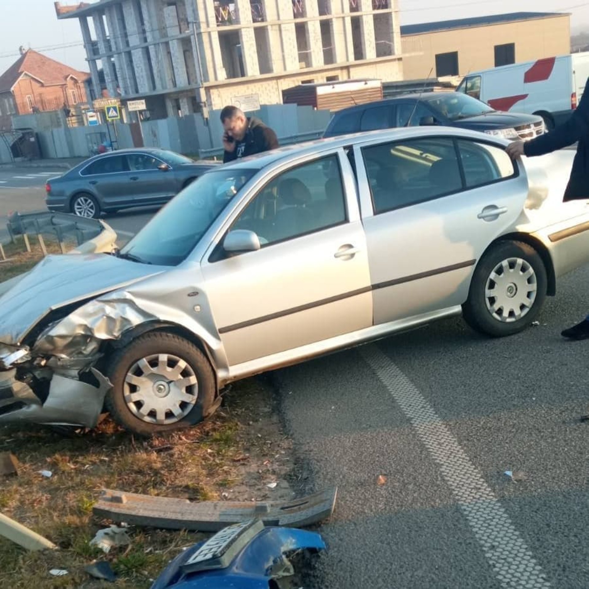 Біля Львова не розминулись автомобілі, фото Буськ онлайн