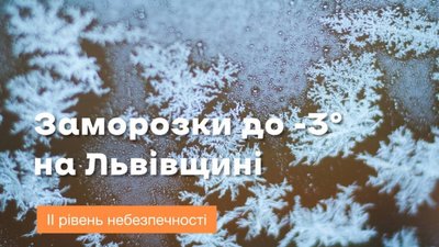 На Львівщині вночі очікують заморозки