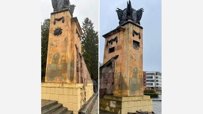 У Львові на Пагорбі Слави демонтували радянську символіку (ФОТО, ВІДЕО)