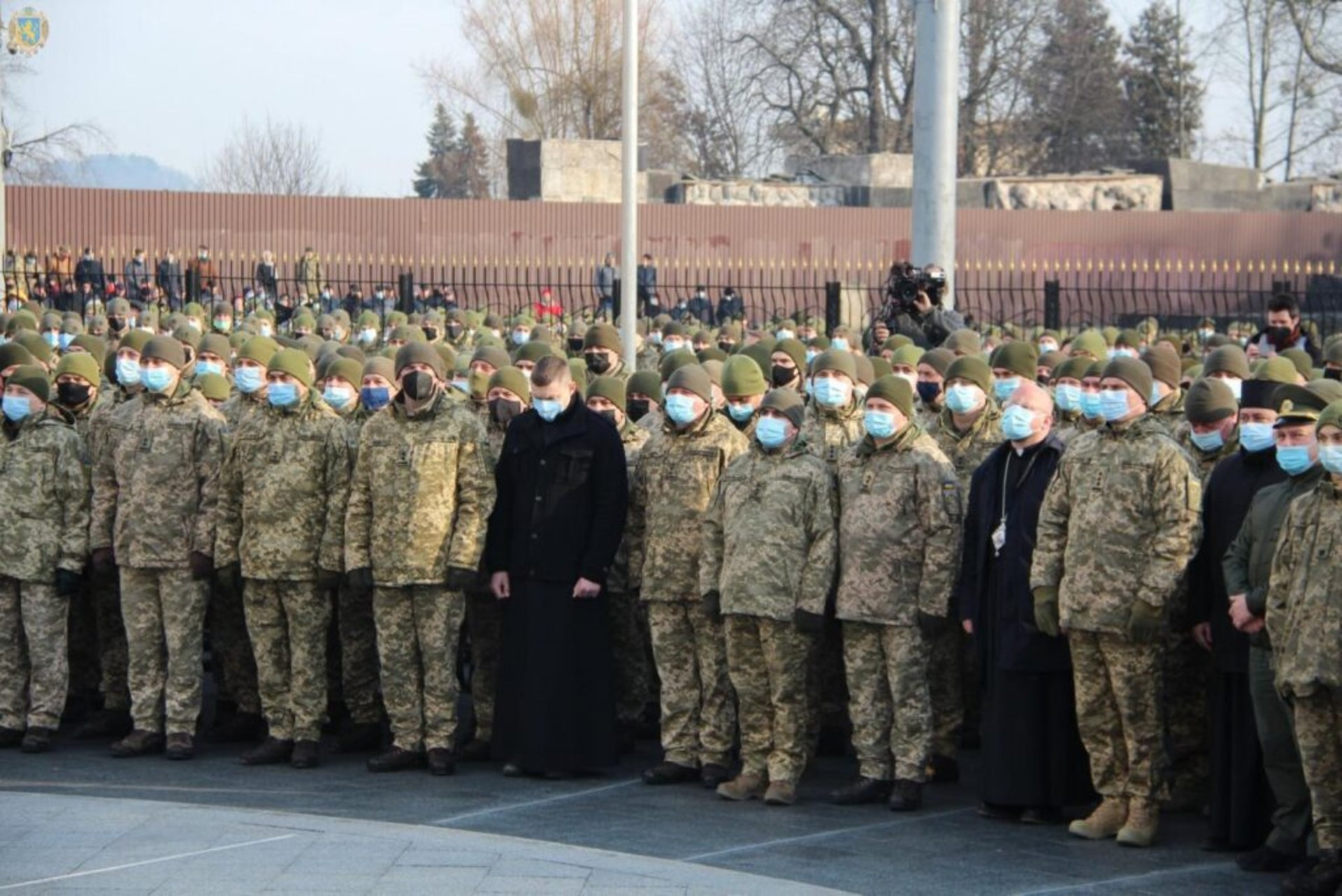 На Львівщині військові зобразили карту України