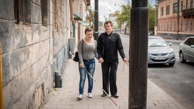 Львівський незрячий журналіст започаткував  флешмоб «Тростина – ключ до незалежності»
