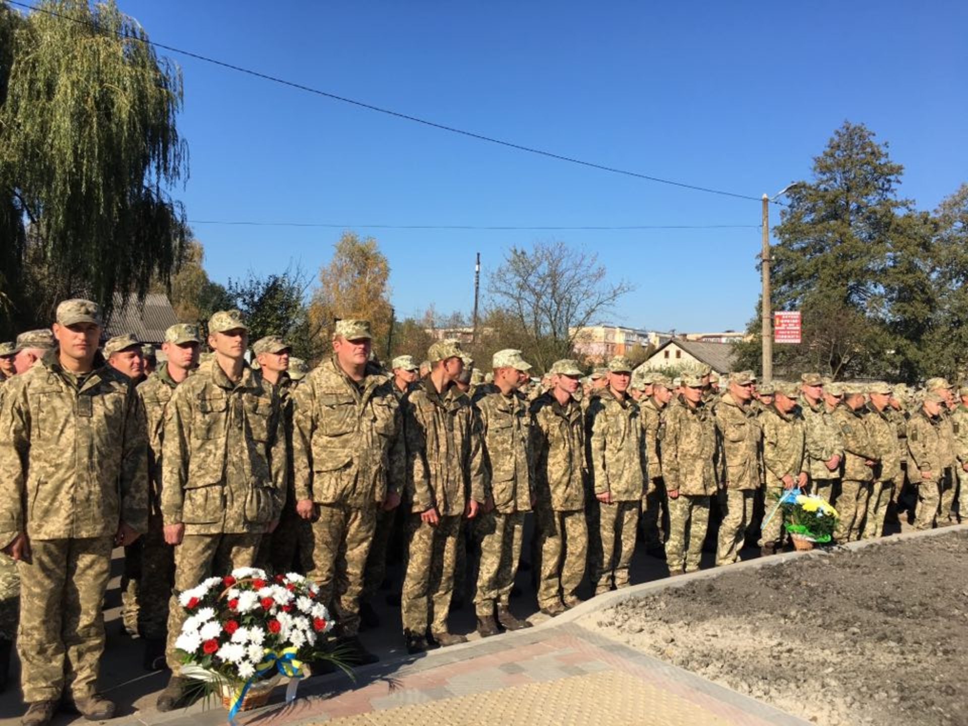 На Яворівщині відкрили меморіал пам'яті воїнам 24-ї Королівської бригади. Фото прес-служба ЛОДА