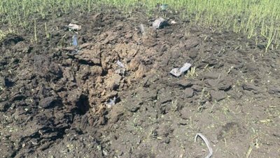 Біля Запоріжжя збили російську ракету (ФОТО)