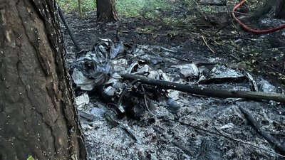 У МВС показали наслідки падіння ворожих дронів (ФОТО)