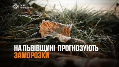 На Львівщині прогнозують заморозки