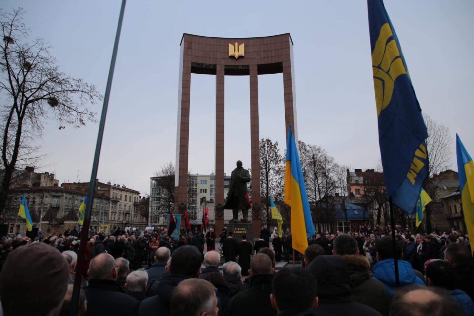 На Львівщині відзначили 110-ту річницю від дня народження Степана Бандери. Фото Ольга Матейчик