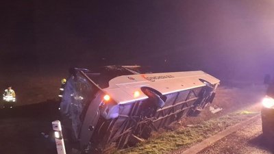 У Словаччині перекинувся автобус з українцями