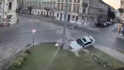 У Львові показали момент аварії на Городоцькій (ВІДЕО)