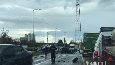 На трасі «Київ - Чоп» не розминулись три автомобілі (ФОТО)