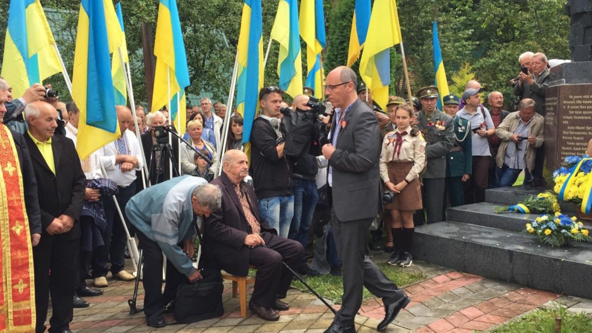 На Львівщині урочисто відзначили 75-у річницю створення Української Головної Визвольної Ради. Фото Юра Кенцало, Четверта студія