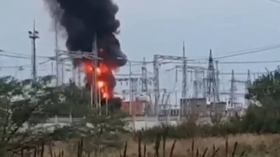 У Криму після удару БПЛА детонує склад боєприпасів (ВІДЕО)