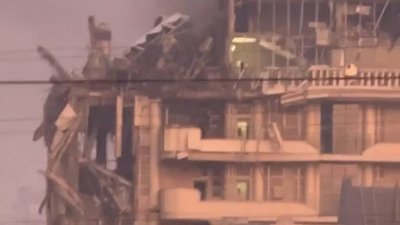 Наслідки ракетного удару по Києву