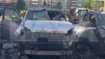 У Москві вибухнув автомобіль (ФОТО, ВІДЕО)