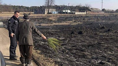 67-річний житель села на Яворівщині отримав опіки ІІ ступеня обох ніг