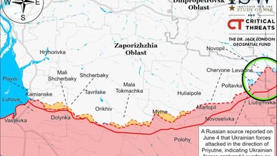 ЗСУ просунулися на Запорізькому напрямку