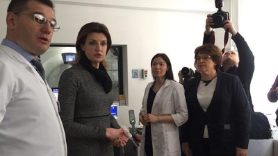 Марина Порошенко відвідала онкологічний центр у Львові (ФОТОРЕПОРТАЖ, ВІДЕО)
