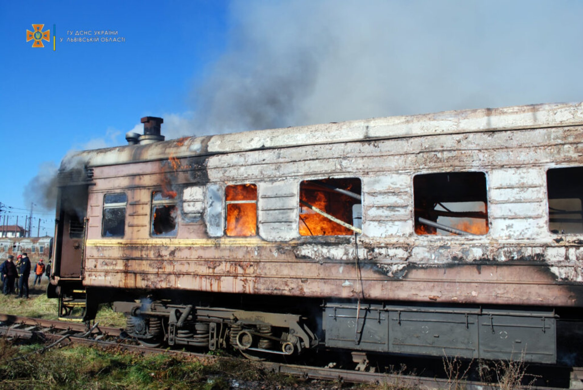 У Львові горів залізничний вагон