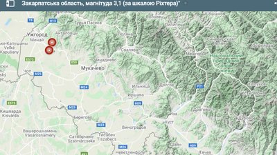 Біля Ужгорода на Великдень сталося два землетруси