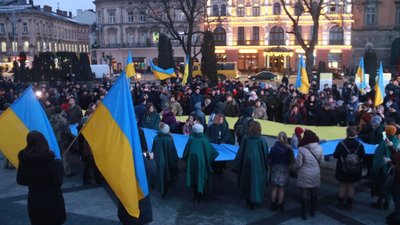Як у Львові відзначили День Соборності та сторіччя проголошення Акту злуки УНР і ЗУНР (ФОТОРЕПОРТАЖ)