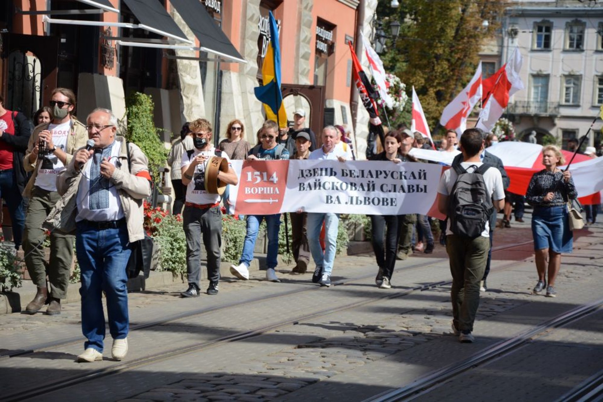 У Львові відкрили виставку «Рік спротиву: як по(в)стає Білорусь», фото ЛМР