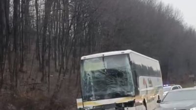 У Львові автобус залишився без лобового скла (ФОТО)