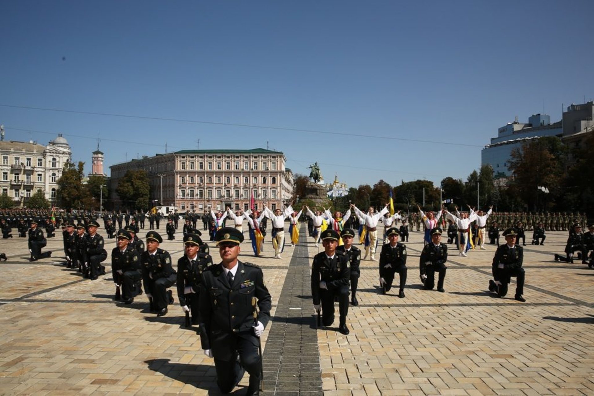 На Софійській площі відбувся видовищний флешмоб