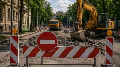 У Львові на два місяці перекрили дорогу (ВІДЕО)