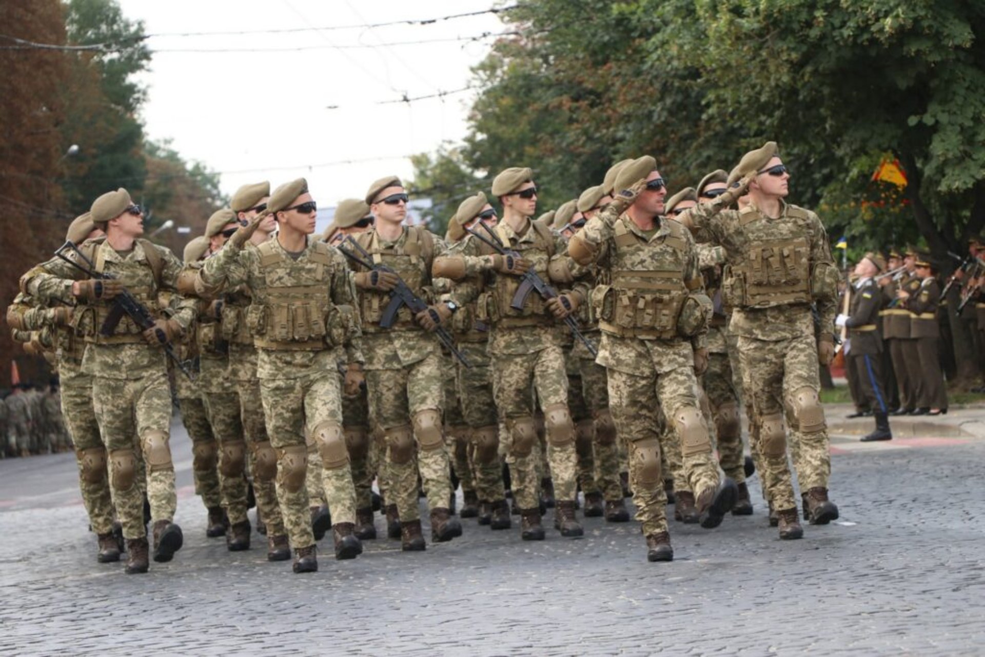 У Львові провели генеральну репетицію урочистого проходження Захисників, фото Павла Ткачука