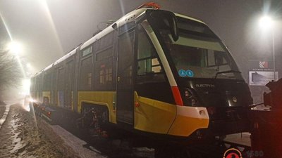 Львів отримав дев’ятий п’ятисекційний трамвай «Електрон»